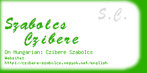 szabolcs czibere business card